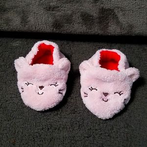💰3 for $15💰 Baby Carter Pink Kitty Slippers